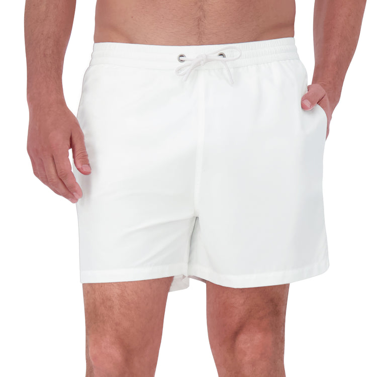 Men wearing White Swim Trunk
