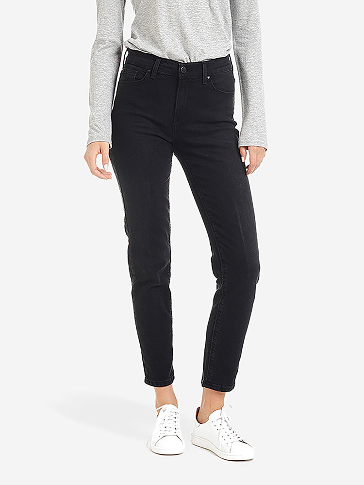 Women wearing Washed Black Mom Allen Jeans