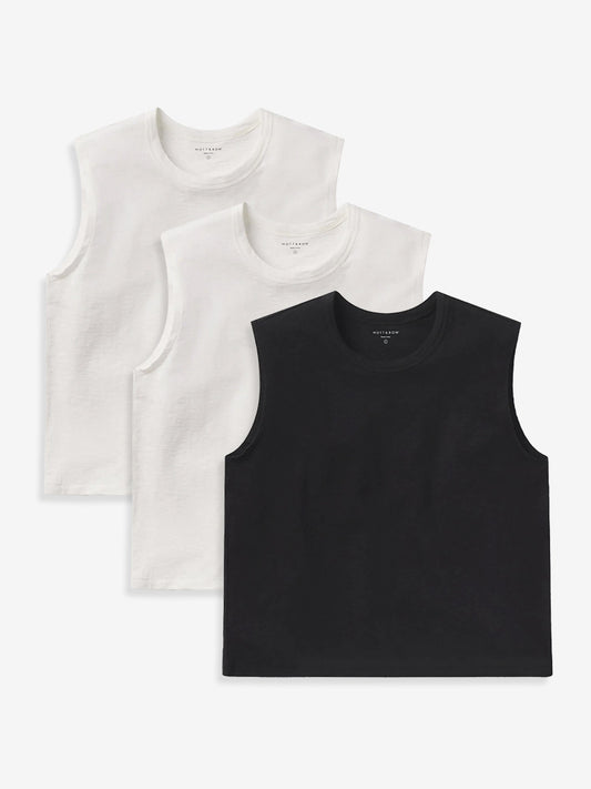 Relaxed Slub Tank 3-Pack Bone/Bone/Black bundle_collection_dummy tees