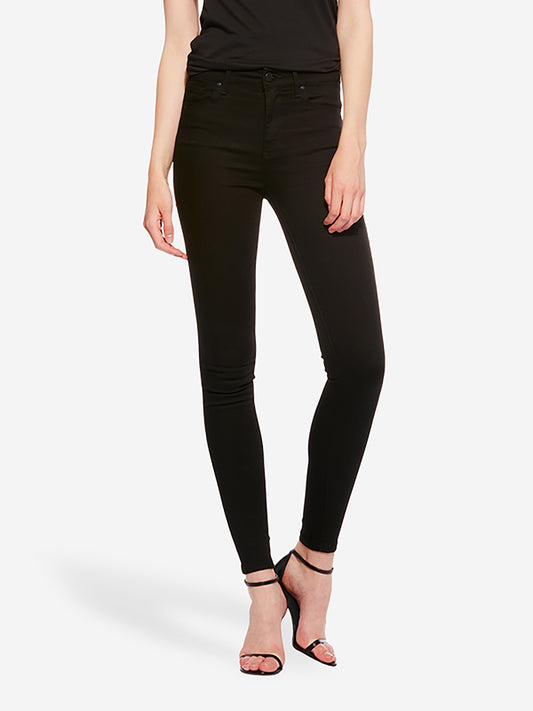 High Rise Skinny Bond Jeans Black High-Rise Skinny jeans