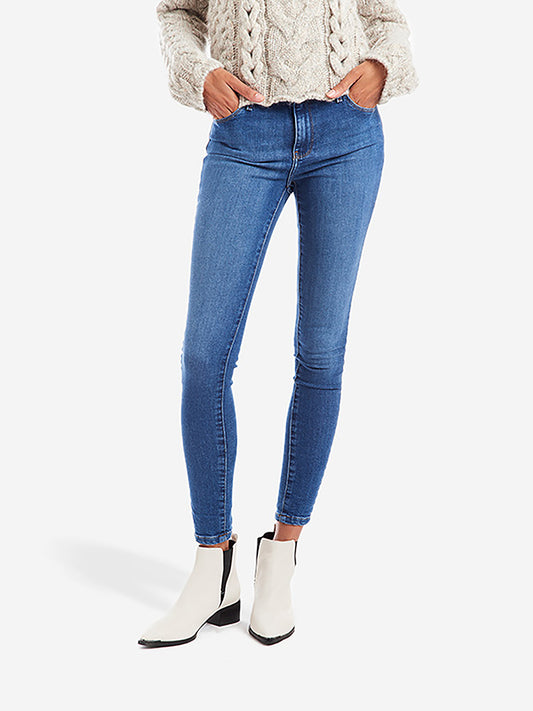 High Rise Skinny Beekman Jeans Light/Medium Blue High-Rise Skinny jeans