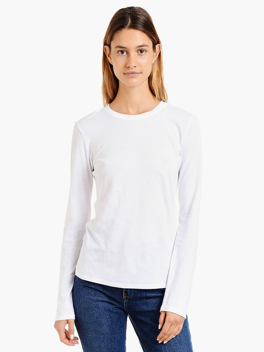 Long Sleeve Crew Tee Marcy Blanc Crew tees